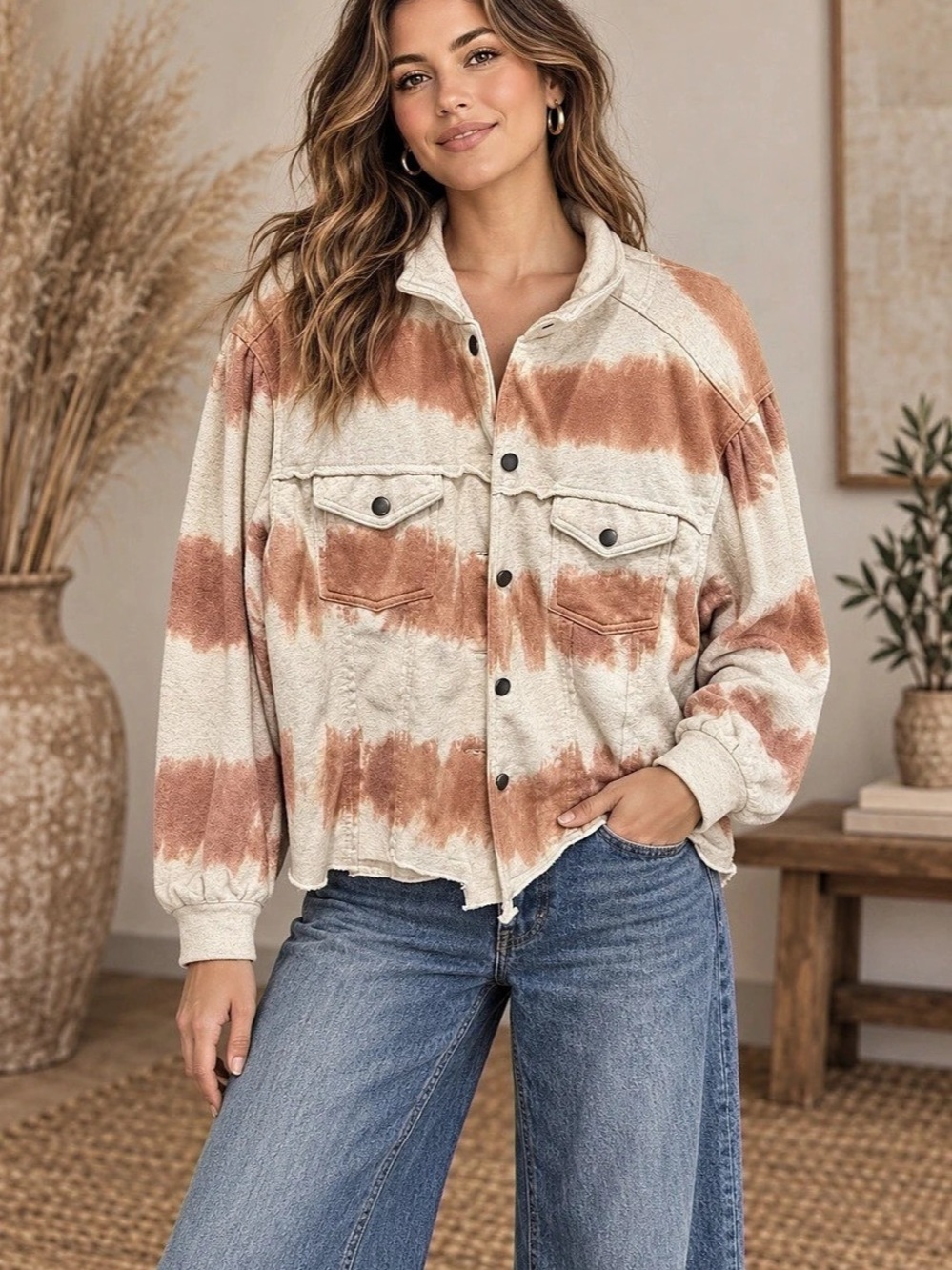 POL Tie-Dye Shacket (101067) ☀️ 🌼